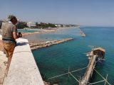 Vista sulle spiagge di Termoli dalla città vecchia