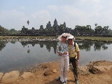 Davanti al Angkor Wat