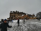 Castello di Edimburgo sotto la neve
