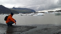 Riflessione nella laguna del Ghiacciaio Myrdalsjokull