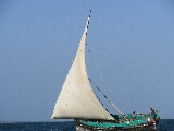 Un tipico veliero della Tanzania