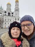 Selfie di noi due a Cremlino di Mosca