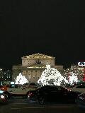 Teatro Bolshoi con addobbi natalizi
