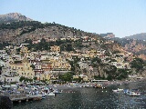 Vista su Positano dalla nave