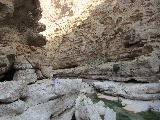 canyon di Wadi Shab è abbastanza profondo