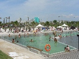 Una spiaggia nella zona Expo