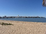 Vista su Maputo dall'isola di fronte