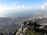 Vista sulla città di Cape Town da Table Mountain
