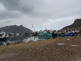 Pescherecci nel porto di Hout Bay