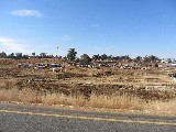 Soweto è un sobborgo nero di Johannesburg; sulla foto si vede una parte povera della città