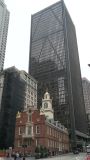 Centro della città di Boston è un miscuglio tra gli edifici storici e quelli moderni